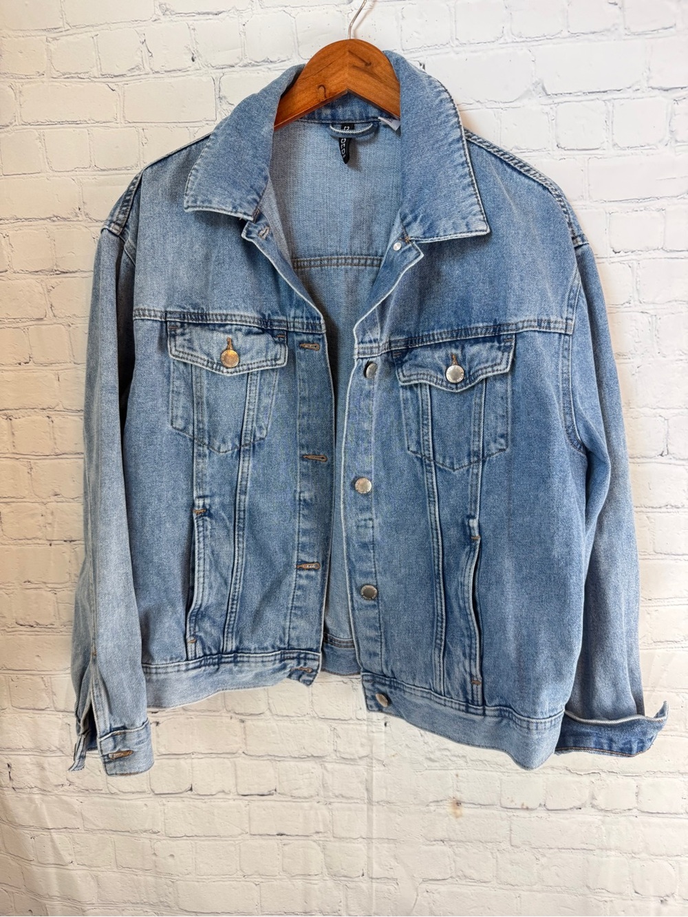 H&M Light Wash Blue Denim Jacket